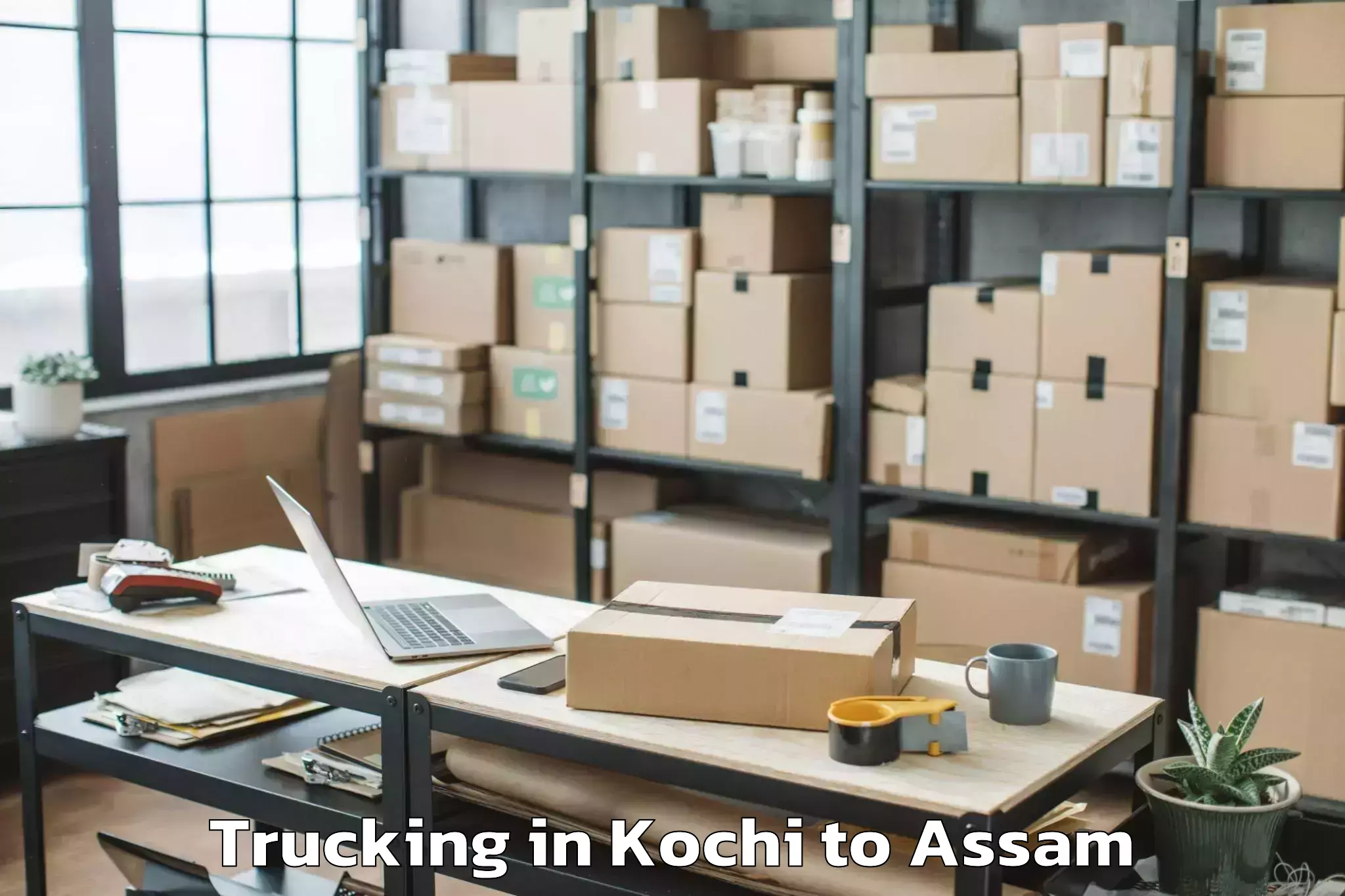 Easy Kochi to Jogighopa Trucking Booking